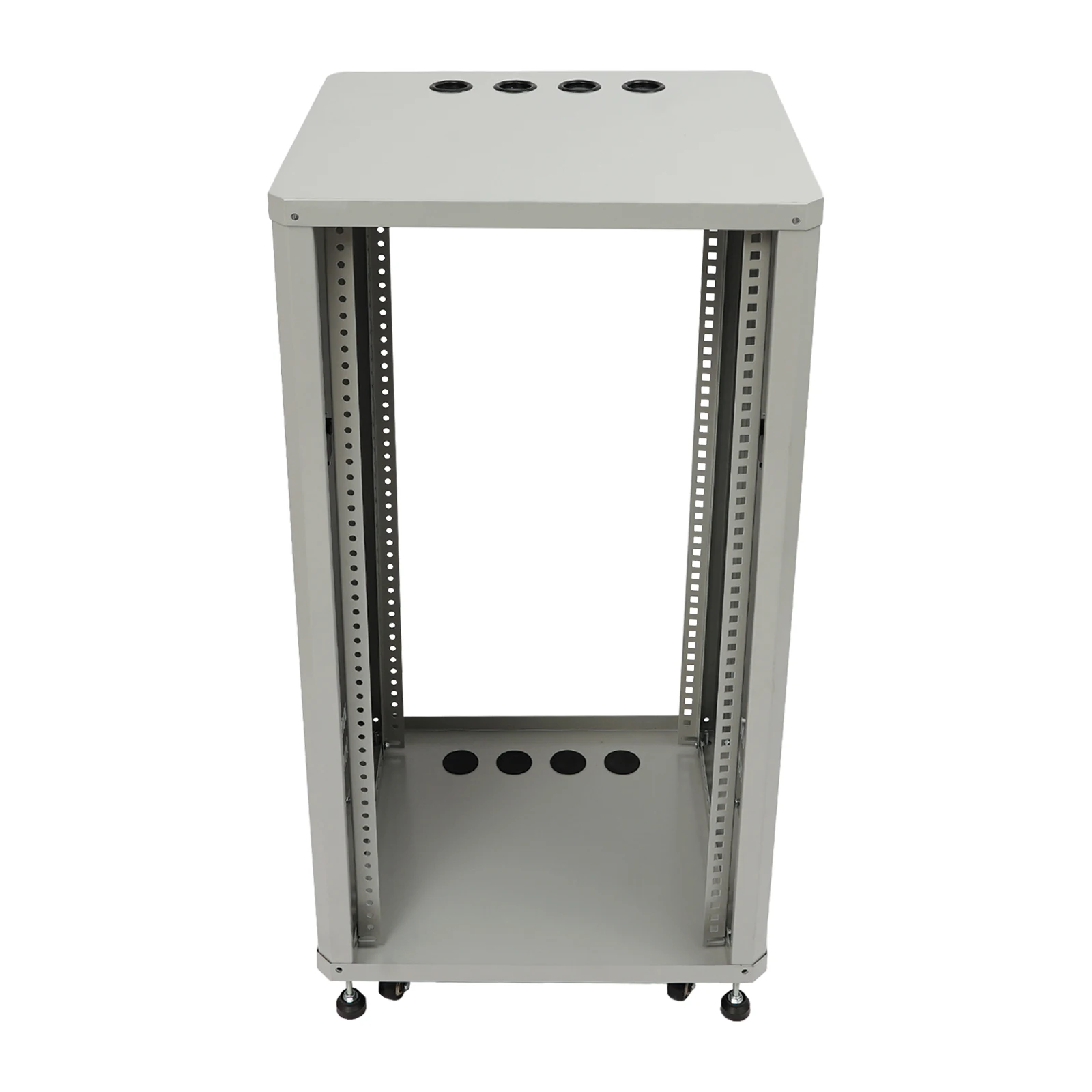 Supporto per mixer DJ con rotelle Rack per server e stereo 22U con ruote Rack a telaio aperto per montaggio audio video