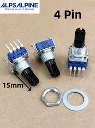 1pcs，Single loop carbon film potentiometer，RK11，103，4Pin，The shaft length is 15mm，KORG  PA900 PA800 PA700  PA600  PA500