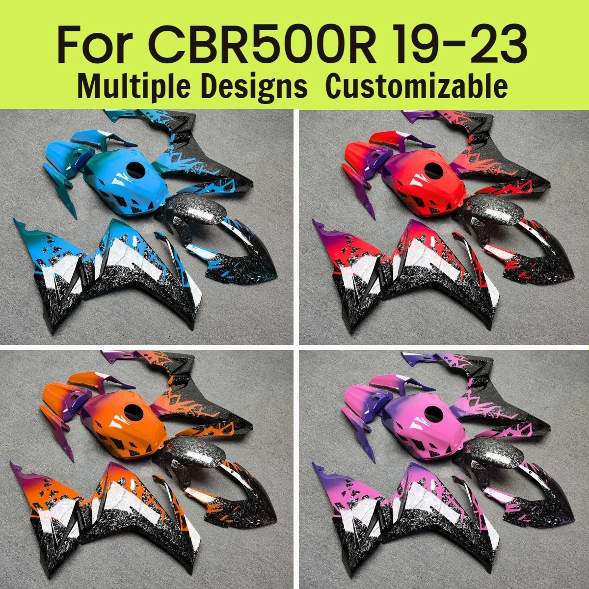 

For Honda CBR 500R 2019-2023 Cool Fairing Kit CBR500R 19-23 ABS Cowling Motorcycle Injection Bodywork Fairings