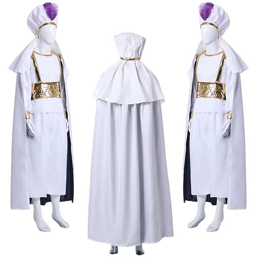 Arab Prince Hat Cloak Set Full Set Cosplay Aladin Costume Movie Cartoon Prince Disguise Cloting Men Adult Boys Halloween Suit