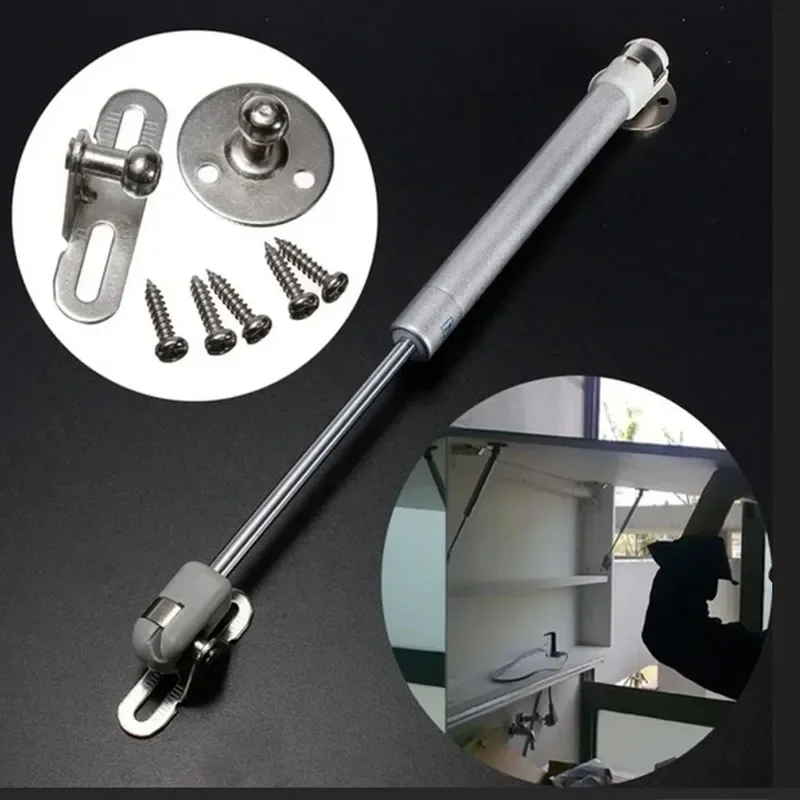 Bisagra hidráulica para armario de cocina, 1/2 Uds., soportes de Gas para puerta de elevación de gabinete, 100N/10KG, soporte para tapa de resorte de Gas, accesorios de Gas, amortiguadores