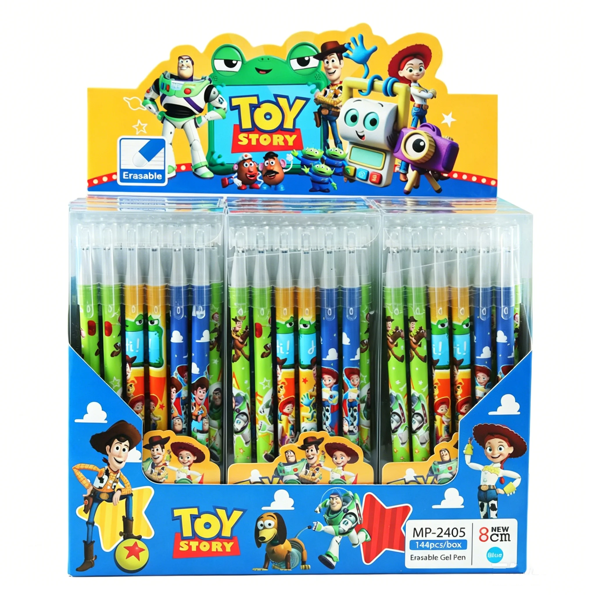 Neues 6/24-teiliges Toy Story Magic Erasable Gelstift-Set, blaue Tinte, 0,5 mm, feine Spitze, neutral, für Studenten, Büro, Schule, Geburtstagsgeschenk – Detail 4