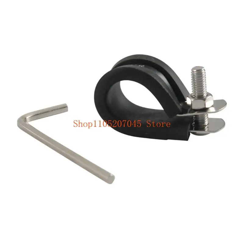 

37cd 5 Kinds of Stainless Steel Rubber Coated Adjustable Cushioned Cable Clamps Assortment Suitable for Hose & Pipe Fixation