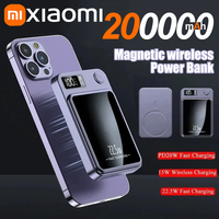 Xiaomi 200000mAh Magnetic Power Bank Wireless Fast Charger For Magsafe Portable Auxiliary Battery Pack For Iphone Huawei Samsung