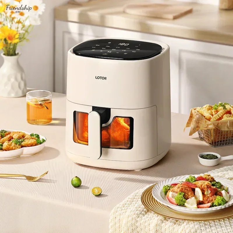 5L visual air fryer. Home. Electric. Fryer oven all-in-one. Multifunctional. Intelligent. Kitchen. French fries. New.