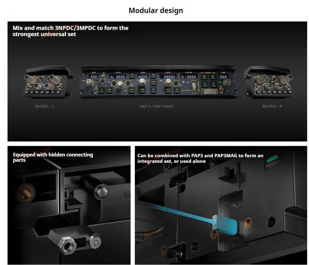 لوحة طيران مقلدة من WINWING PDC3N PDC3M Zibo PMDG iFly تدعم X-Plane MSFS