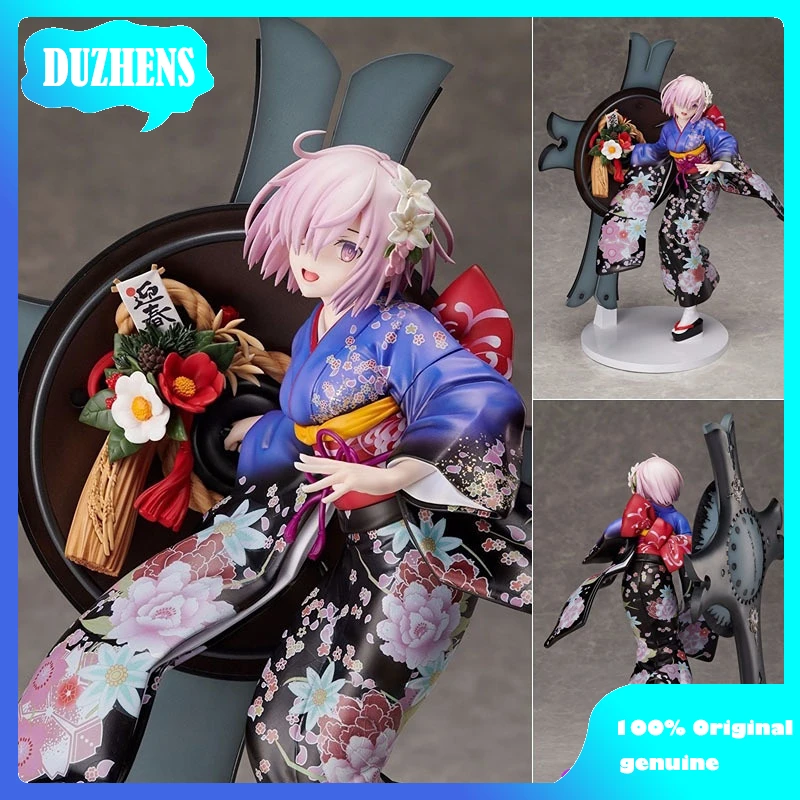 

100% Original:Fate FGO Mash Kyrielight Kimono style 28cm PVC Action Figure Anime Figure Model Toys Figure Collection Doll Gift