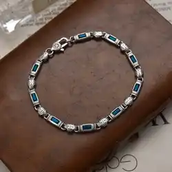 Buddhastone New Heavy Industry Trend New Style Arabesque Pattern Stone Bracelet Men and Women Gift Fashion Chain Jewelry