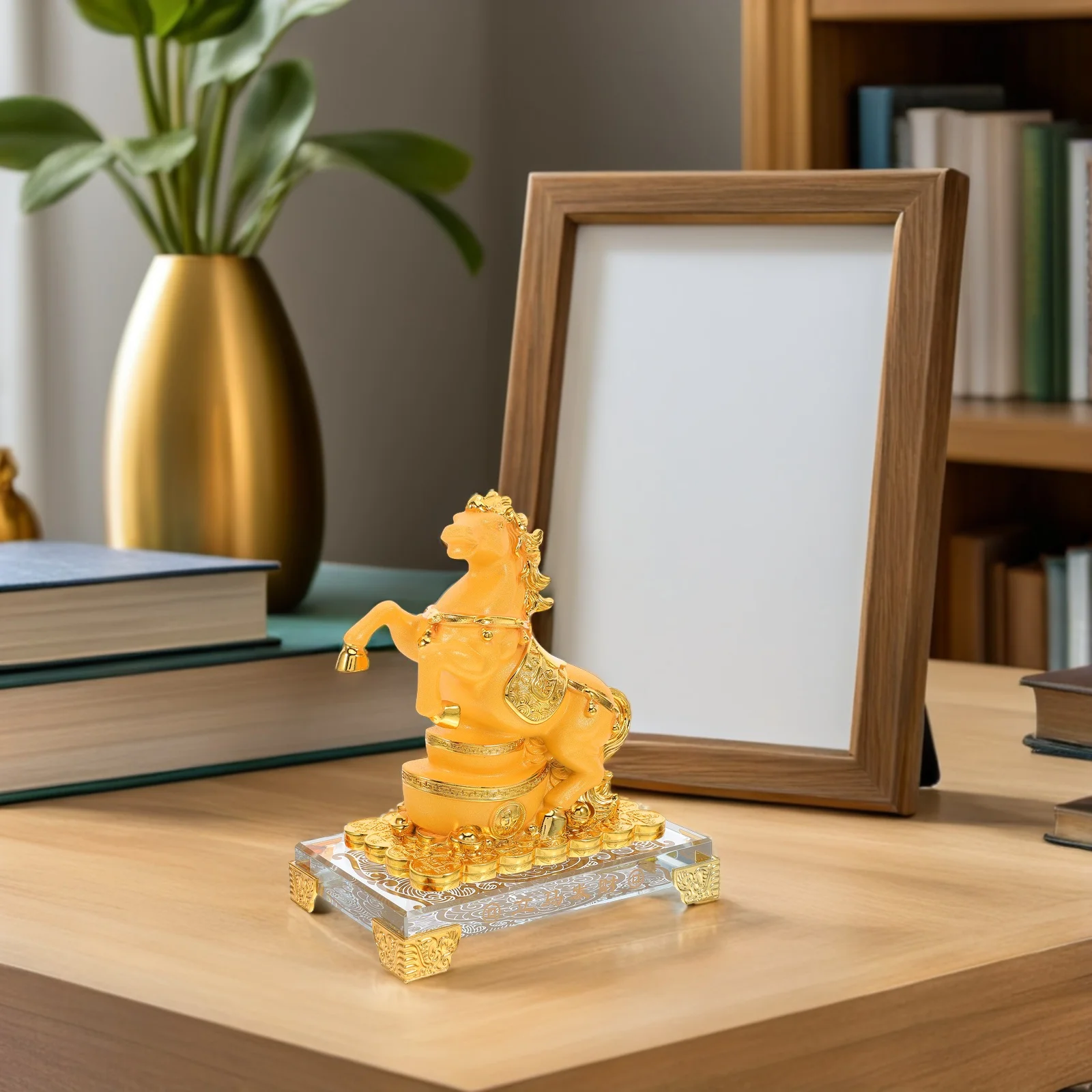 

Horse Ornaments Home Desk Decoration Decorative Statue for Animal Resin Room Sculpture
