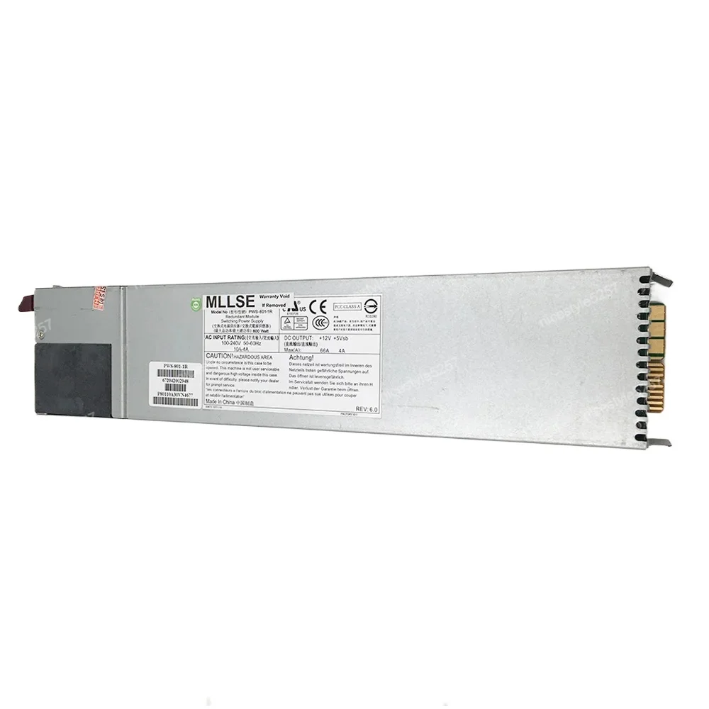 For SuperMicro Server Power Supply 800W PWS-801-1R