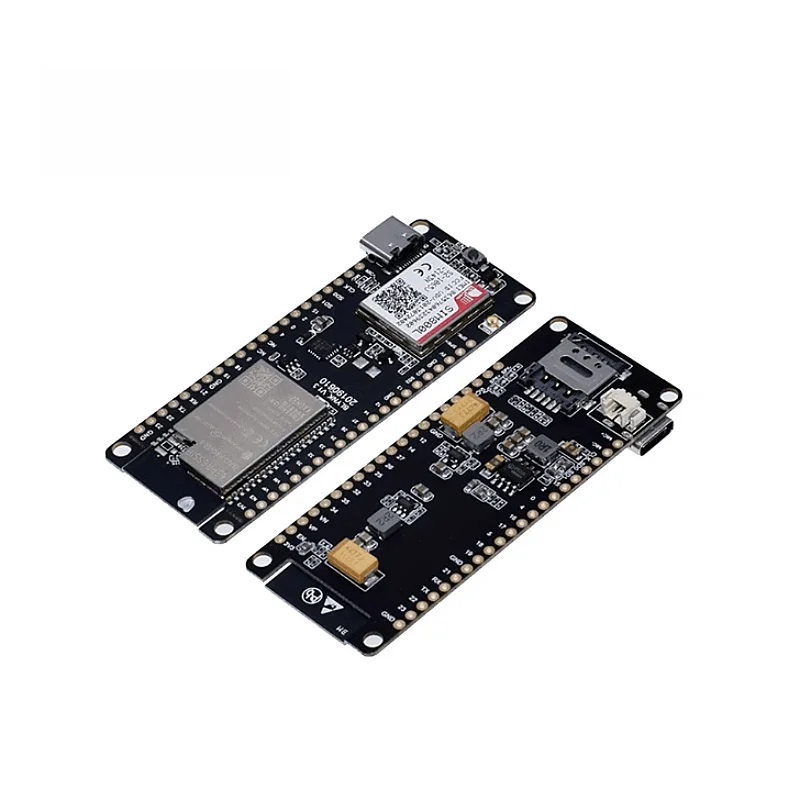 Modulo wireless TTGO t-call V1.3 ESP32, antenna SIM, scheda SIM, modulo SIM800L e antenna arduino GSM/GPRS