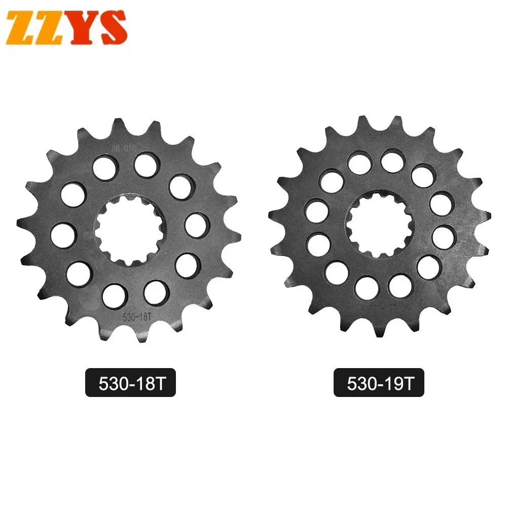 

1pc 530 18T 19T 18 19 Tooth Front Sprocket Gear Staring Wheel Cam For Triumph Road 955 Sprint ST Tiger 955 1050 Speed 94 R 2016