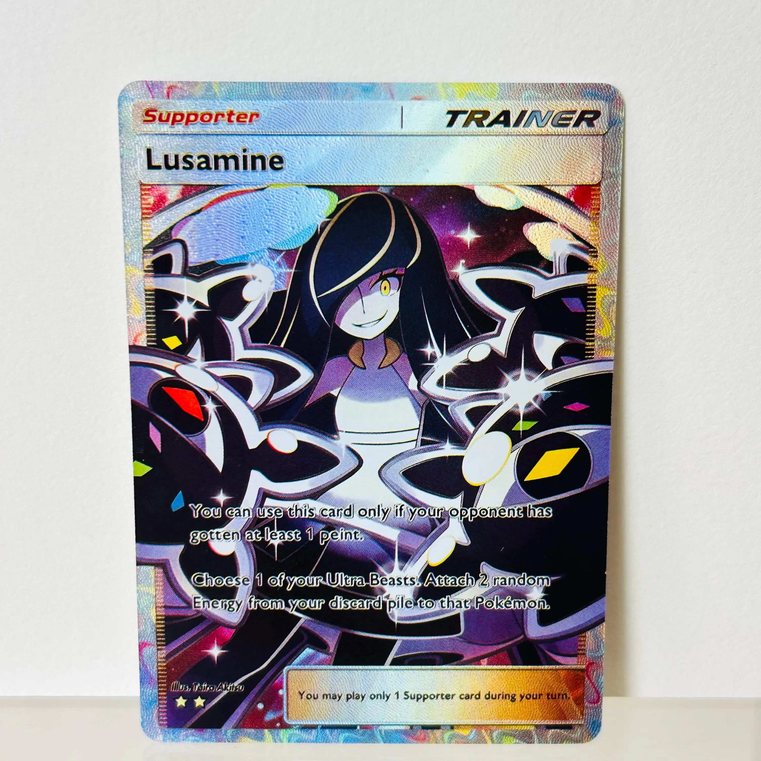 lusamine pokemon card Lusamine Trainer - Holo Fan Card Pokmon TCG Pocket Art