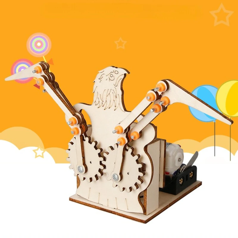 Mechanical Eagle DIY Kit Hand Assembly Physics Science Experiment Teaching Aid Gear Transmission Model Ornament STEM Education