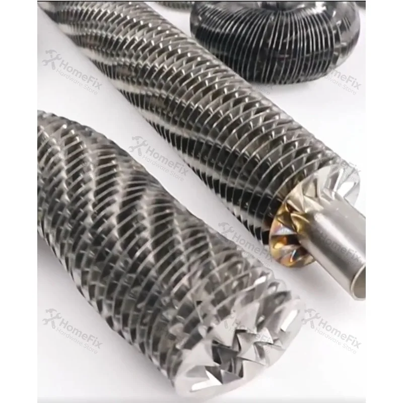 1m Stainless Steel Spiral Hollow Warped Fin Tube Heating Cooling Radiator Accessory Drying Heat Exchange Special Fin Tube