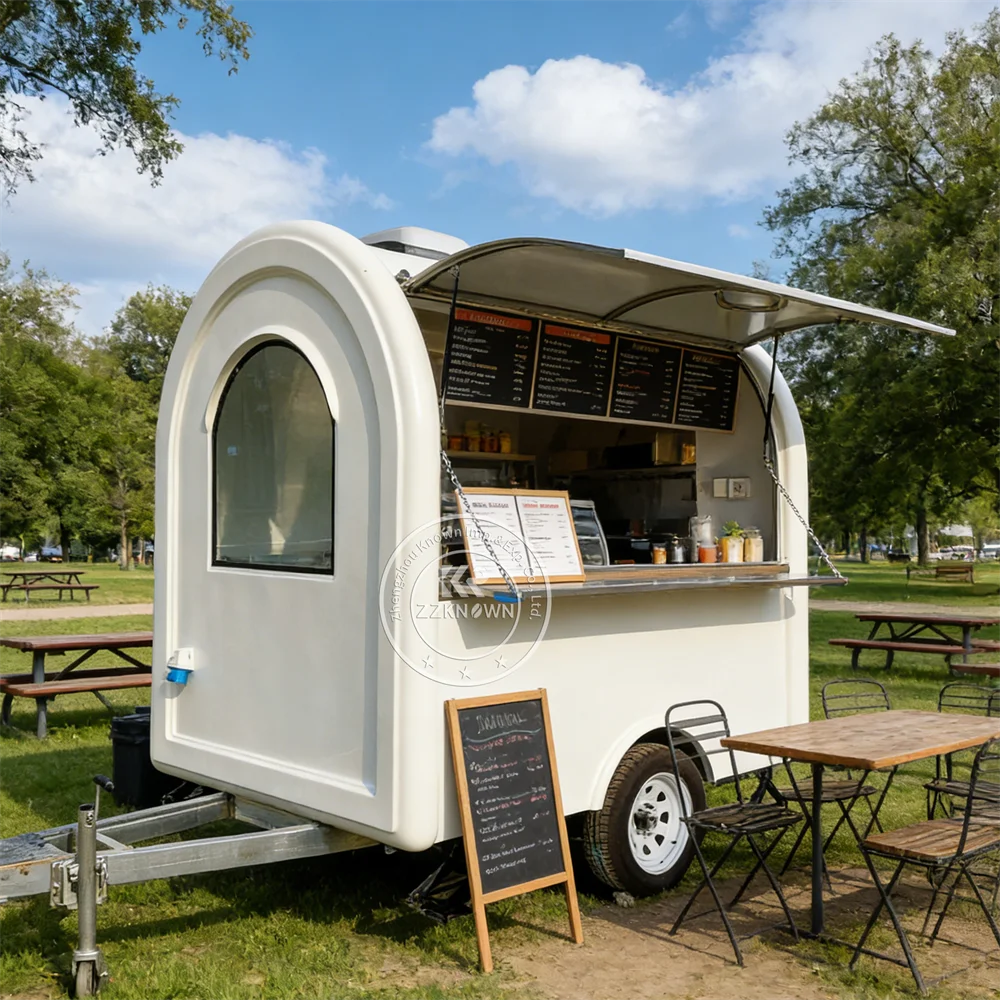 

Custom US Standard Small Food Truck Burger Pizza Trailer Fast Food Trailer Hot Dog Ice Cream Cart For Sale