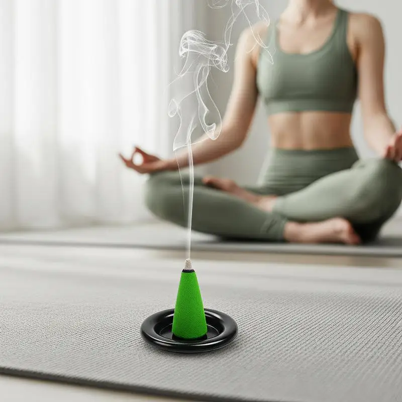 25Pcs Metal Incense Holder Disc Tray Portable Lightweight for Tower Cone Incense Outdoor Indoor Meditation Aromatherapy