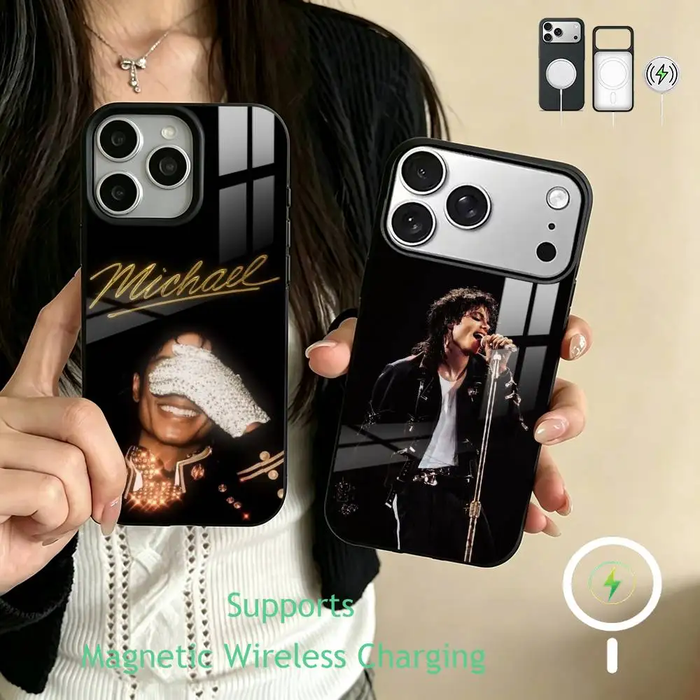 Michael Joseph Jackson   Phone Case For iPhone17,16,15,14,13,12,11 Plus,Pro Supports Magnetic Wireless Charging