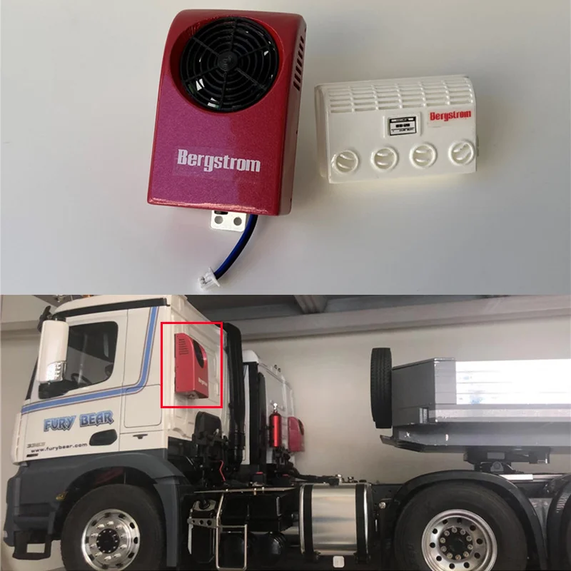 Symulacja klimatyzacji do modeli ciężarówek RC, klimatyzacja postojowa do modeli 1/14 Tamiya Tipper SCANIA 770S 56368 VOLVO BENZ