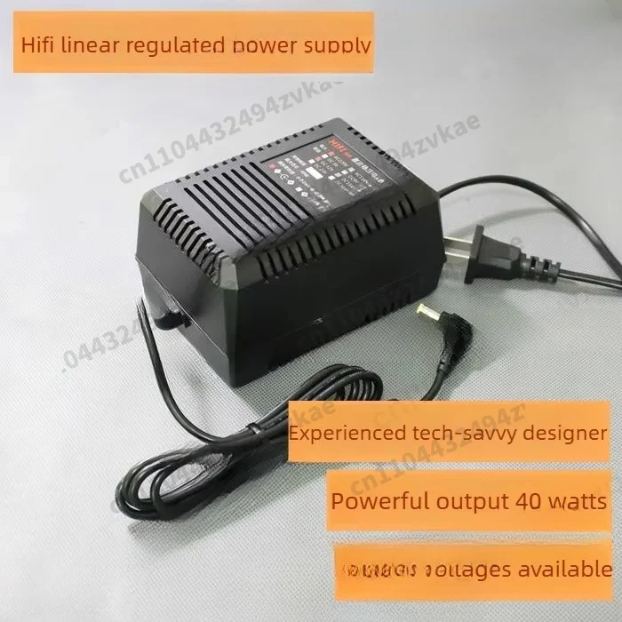 Linear Power Supply 40W Regulated DC Adapter5V 4A 6V 9V 3.5A 12V 3.3A 15V 2.6A 24V 1.7A for Audio Amplifier DAC Equipment
