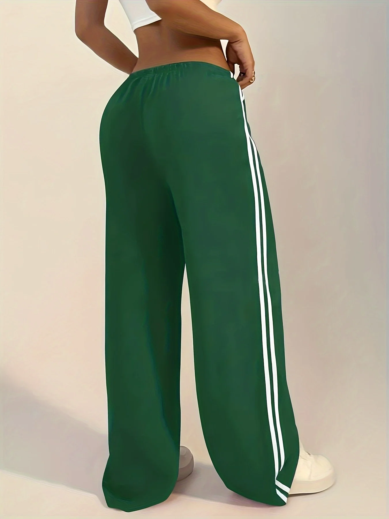 Women's casual long pants versatile fashion trousers spring and autumn style girls solid color pants