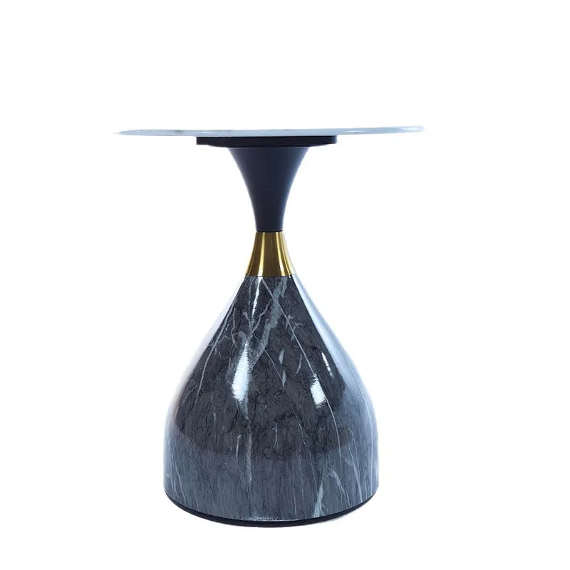 LTT microcrystalline stone corner table coffee table minimalist round luxury stone sofa edge table