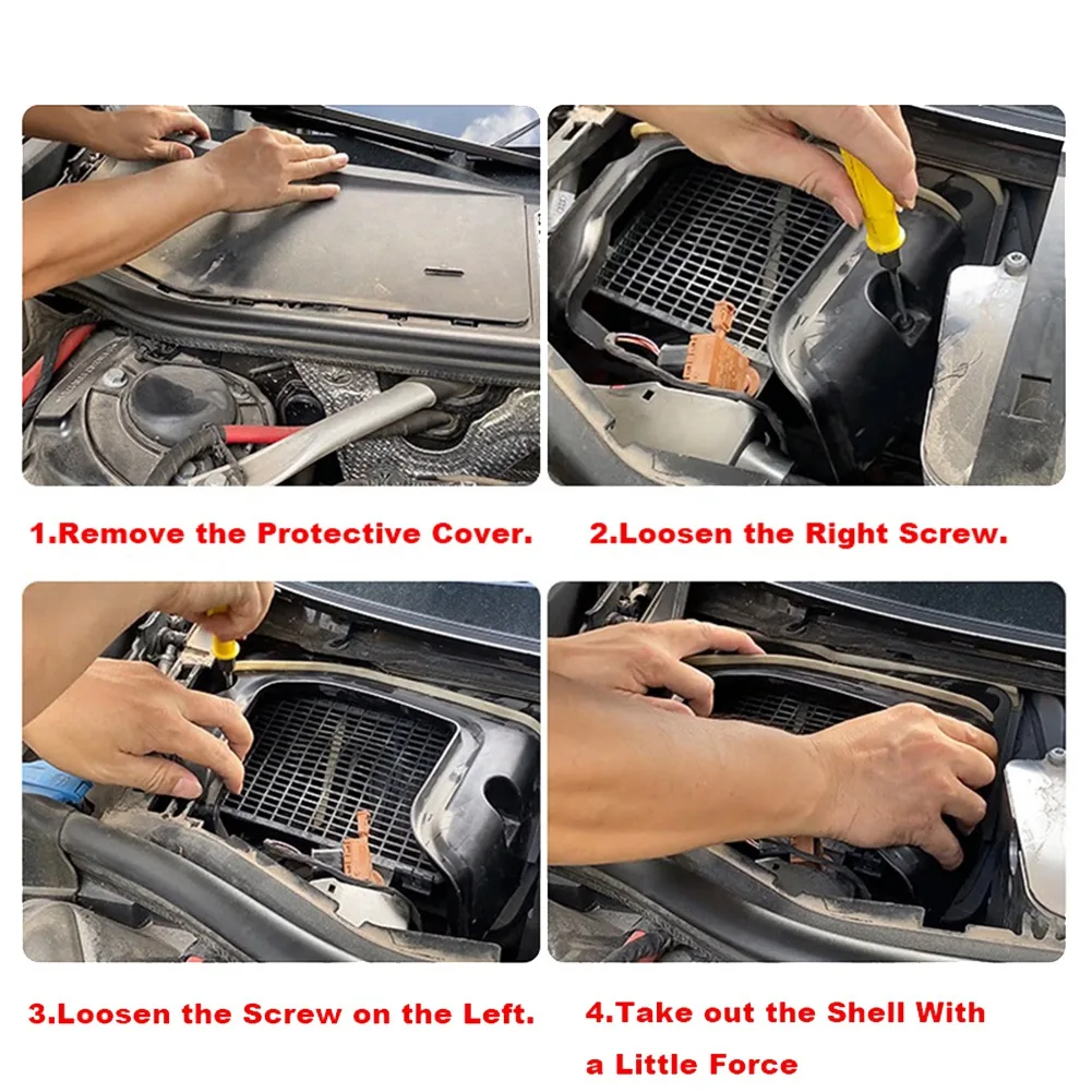 #91V Cabin Filter ,External Cabin Filter 4KD819408 for Audi A6 C8 5Th A6 Allroad Quattro (White) - view 3