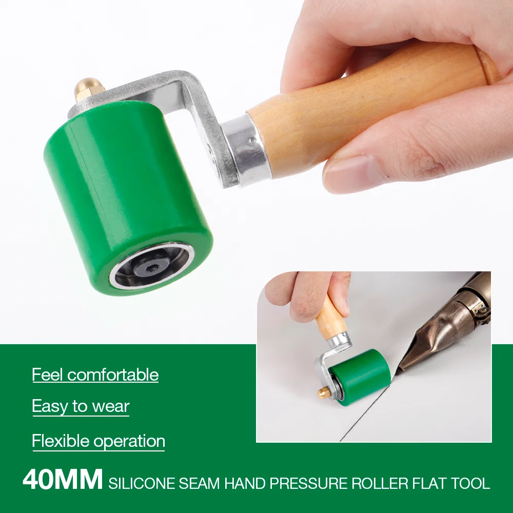 40mm Hand Pressure Roller of Silicone High Temperature Resistant Seam for Roofing Waterproofing PVC, HDPE, TPO, LDPE, EPDM, HPDE