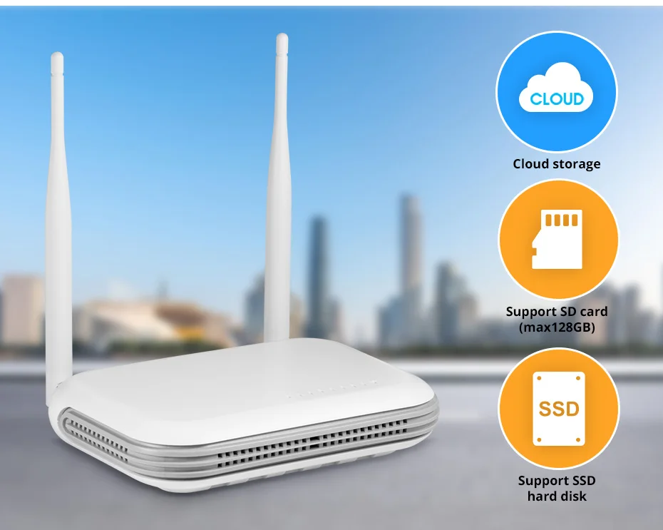 KERUI Mini WIFI เครือข่าย 8CH NVR เครื่องบันทึกวิดีโอการเฝ้าระวังสําหรับ Home Security Onvif 4MP 6MP 2K ระบบกล้อง iCSee XMEYE