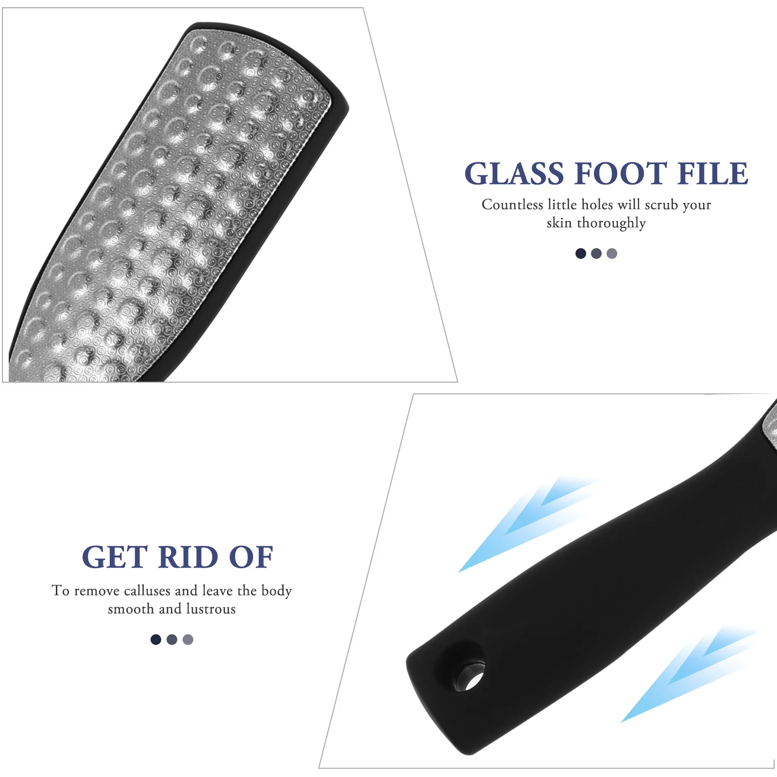 

Stainless Steel Foot File Pedicure Rasp Hard Skin Trimmer Callus Remover Smooth Beautiful Feet Ergonomic Design