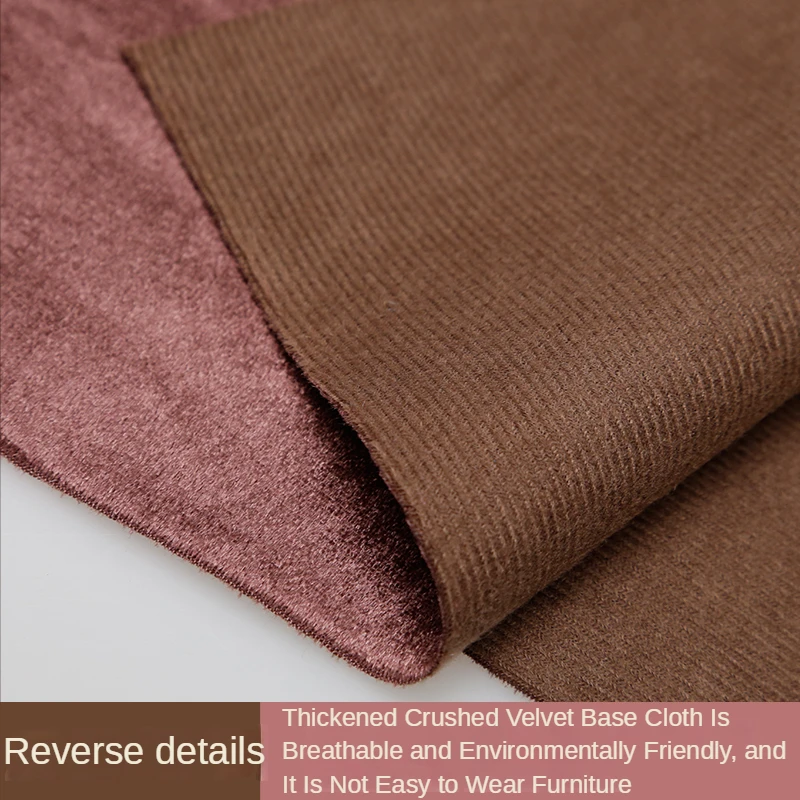 Thickened Velvet Velour Fabric By The Meter for Sofa Covers Cushion Sewing Plain Flannel Cloth Smooth Winter Glossy Textile Soft