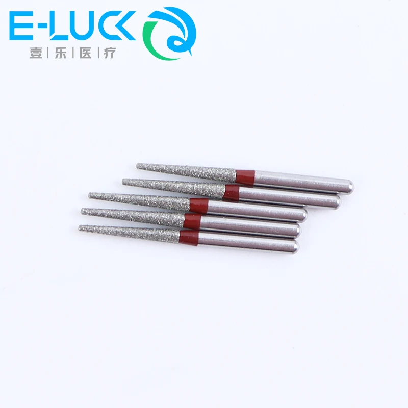 5Pcs Dental Diamond Burs FG 1.6มม.ทันตแพทย์ขัดและบดฟันเครื่องมือ TF Series สำหรับ Handpieces ความเร็วสูง