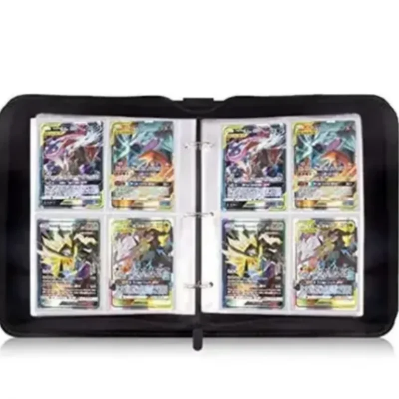 400P PU Leather Trading Card Binder  Horror Style  Monster Theme Design Waterproof Card Holder for Collection image 2