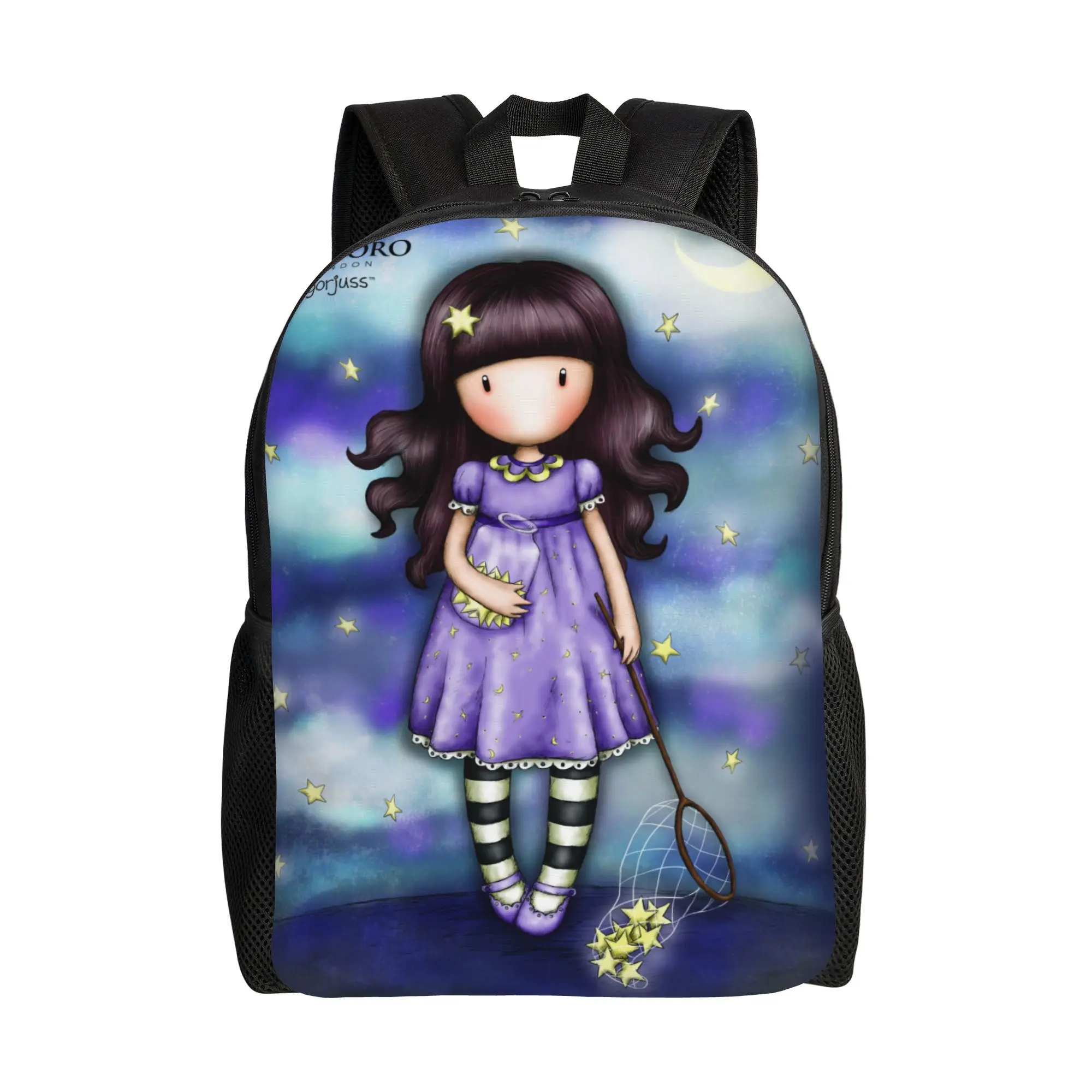 

Рюкзак S-Santoro G-Gorjuss для подростков, унисекс, для учебы и работы, с принтом луны, для ноутбука, холщовый