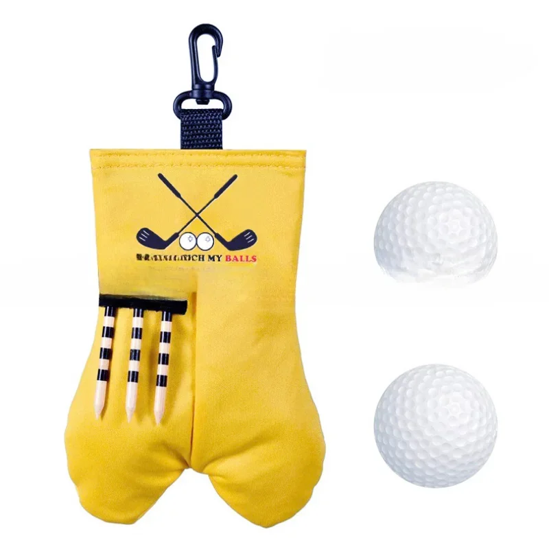 Innovative Golf Ball Bag Pouch Funny Golf Accessories Sacks Portable Golf Pockets Gag Gift For Boyfriend Gifts Golf Accessories