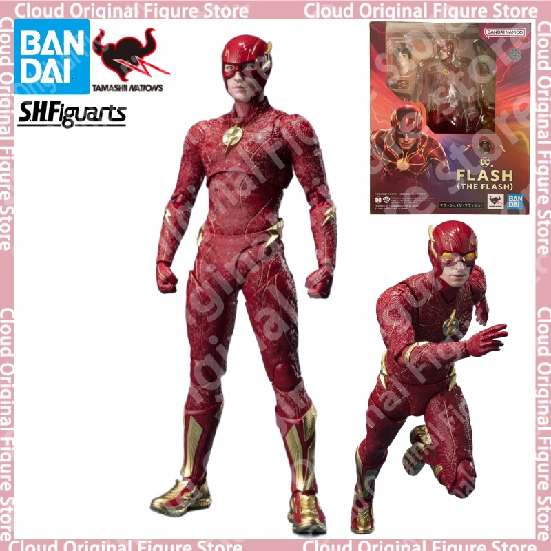 

In Stock 100% Original Bandai SHF DC Super Heroes Justice League The Flash Barry Movable Shipping within Collectible Model Toys