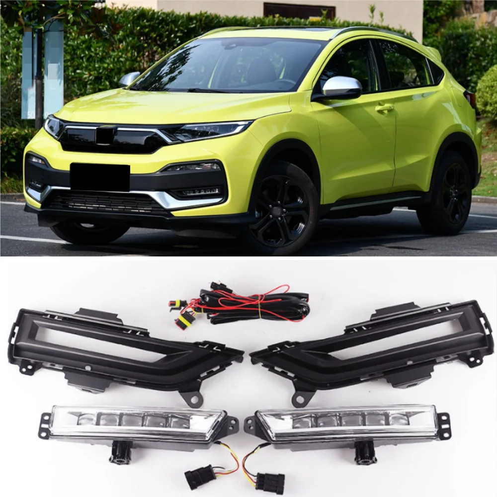 

For Honda XRV 2019-2021 Automotive Front Bumper LED Fog Light Kit Assembly
