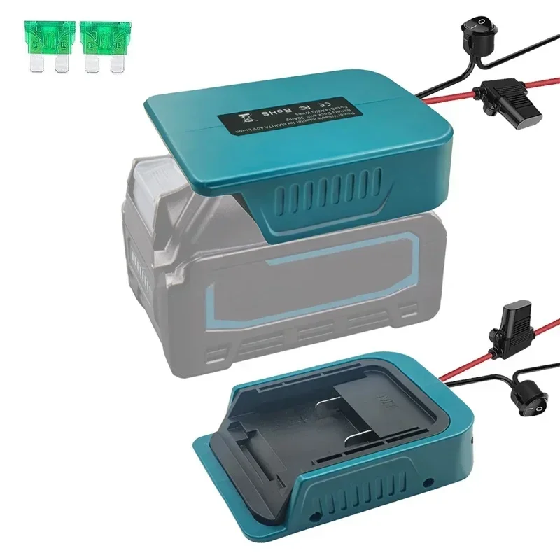Imagem -04 - Adaptador de Bateria Li-ion com Fusível e Interruptor Conector de Alimentação Faça Você Mesmo Ryobi Makita Greenworks Black & Decker 40v