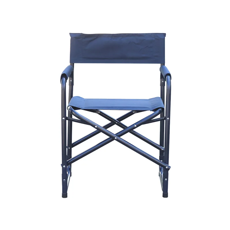 DD 10PCS Outdoor Aluminum Folding Chair Custom Logo Portable Oxford Fabric Camping Beach Hiking Picnic Seat Fishing Tools Chair