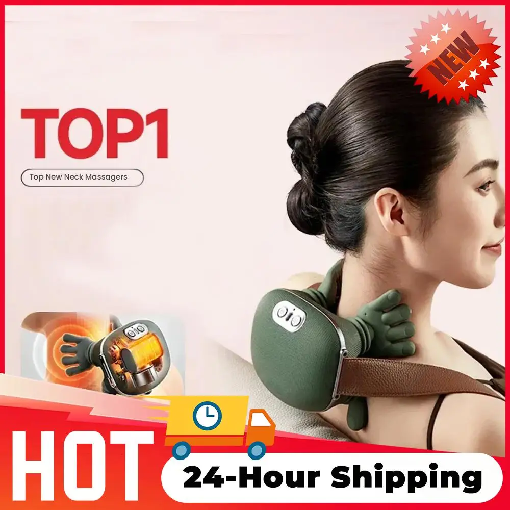 

Массаж шеи и плеч, глубокий массажер шиацу, шейный массажер, перезаряжаемый электрический массажер, электрический массажер для разминания мышц