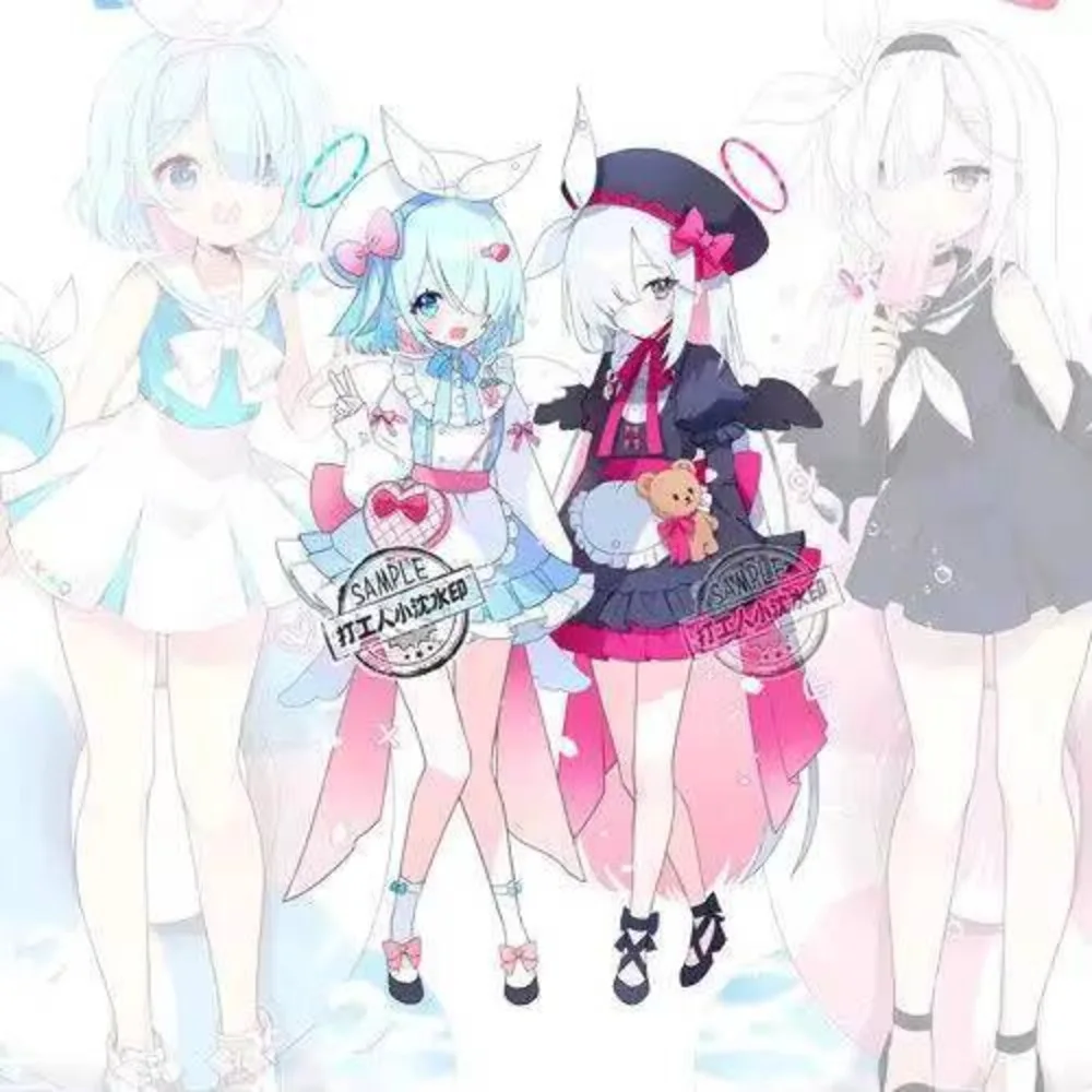 لطيف أرونا الاكريليك حامل الحلي تأثيري الأزرق الأرشيف أنيمي الشكل الكرتون نموذج هدايا عيد الميلاد الفتيات #1