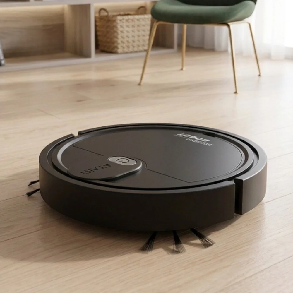 1pc Smart Robot Vacuum Cleaner USB Charging 3 In 1 Sweep Mop Suction Silent Operation For Home Floor Sweeping Robot Machine