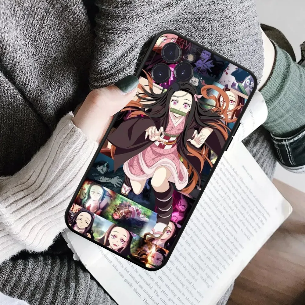 Demon Slayer Kamado Nezuko Phone Case For IPhone 16 15 8 7 6 6S Plus X SE XR XS 14 11 12 13 Mini Pro Max Mobile Case