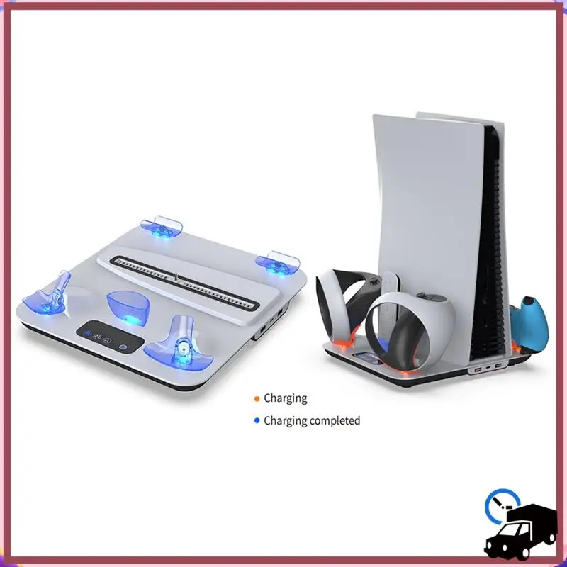 

Efficient For PSVR2 Storage Stand With Controller Holders, Headset Hanger, And Type-C Charging Cable For PSVR2/PS5 Accessories