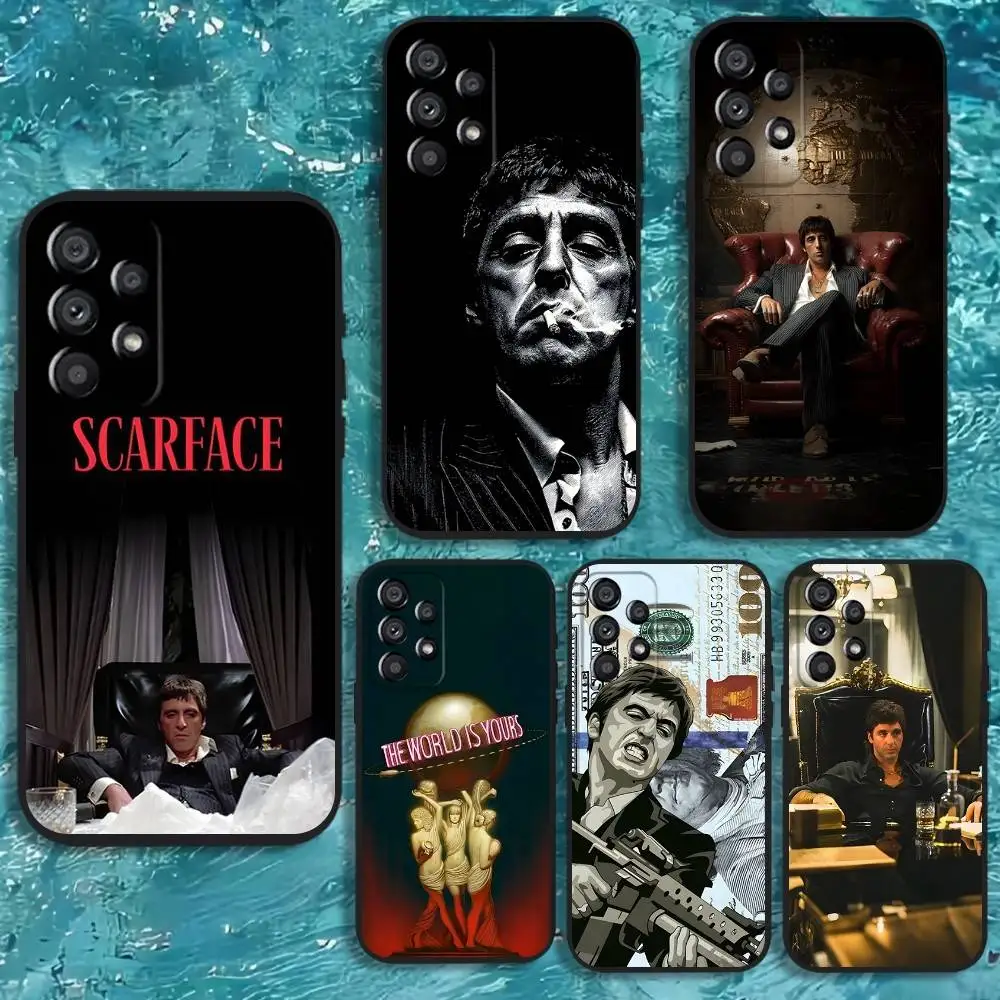 

Movie S-Scarfaces Tony M-Montana Phone Case For Samsung Galaxy A20,A21s,A22,A31,A32,A52,A53,A72,73,A80 Soft Black Cover