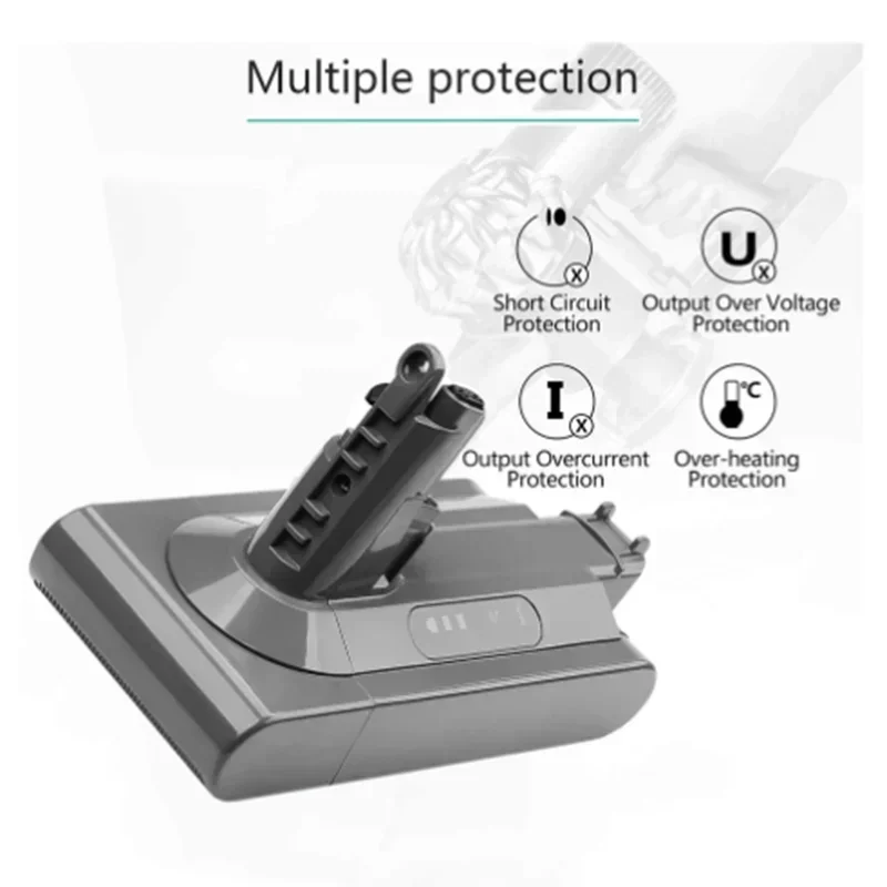2024 for Dyson V10 SV12 SV11 Rechargeable Battery 21.6V 8000mAh Absolute Replaceable Fluffy Cyclone Vacuum Cleaner.
