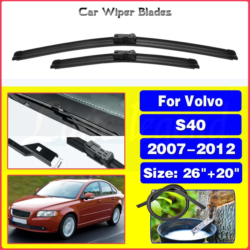 For Volvo S40 2007 2008 2009 2010 2011 2012 Front Wiper Blades 26