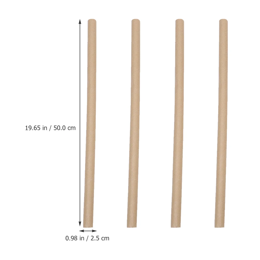 Poster Storage Tube Carton Packaging Craft Paper Packing Kraft DIY Light Brown Tubes