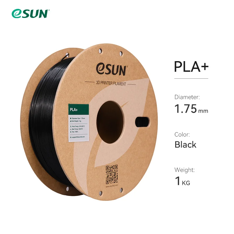 eSUN 3D-printerfilament PLA+ 1,75 mm Dimensionale nauwkeurigheid +/- 0,03 mm 1 kg (2,2 LBS) Spoel 3D-printmateriaal voor 3D-printers