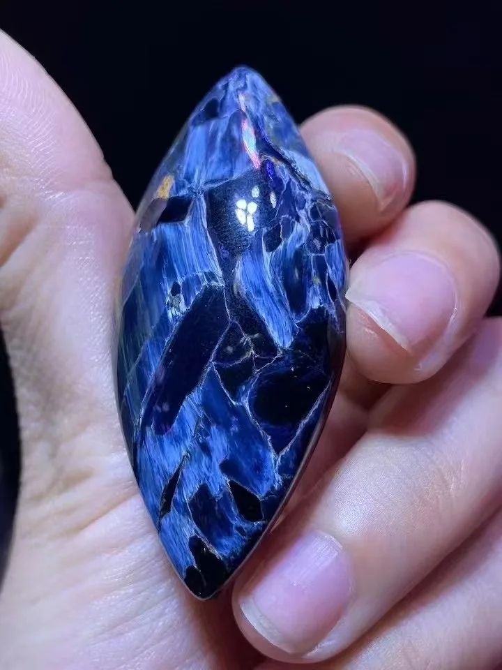 

Natural Blue Yellow Pietersite Pendant 57.2/25.2/9.6mm Women Men Pietersite Namibia Necklace Jewelry AAAAAA
